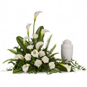 Stately Lilies Cremation Tribute