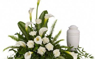 Stately Lilies Cremation Tribute