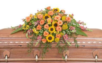 Heaven’s Sunset Casket Spray